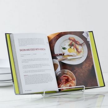 Ajustable/Ideal para Libros iPad Tabletas 34 x 24 x 2 cm Exerz Soportes para Libros de Cocina/Soporte de Madera para Leer Libros de Cocina/Soporte para Recetario de Cocina Sostenedor para Libros 